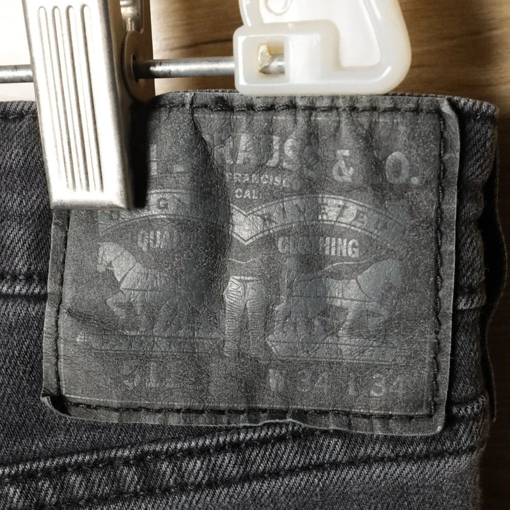 Levi's 511 Mens‎ Jeans Black Slim Fit Stretch Size 34x34